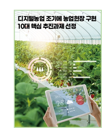 디지털농업 조기에 농업현장 구현 - 10대 핵심 추진과제 선정